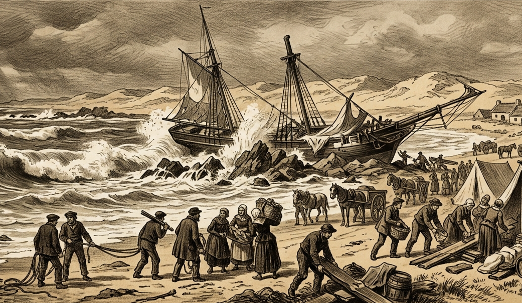 naufrage L'Emilienne Guissény 1833